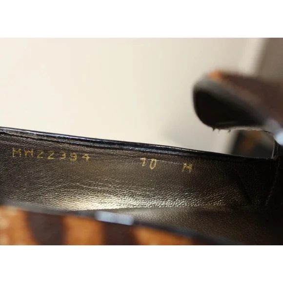 Stuart Weitzman Women's Size 10 Heels Leopard Calf Hair Leather - Picture 11 of 12